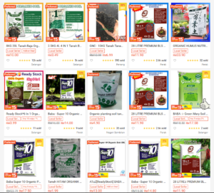 Shoppee Organic Planting Soil List